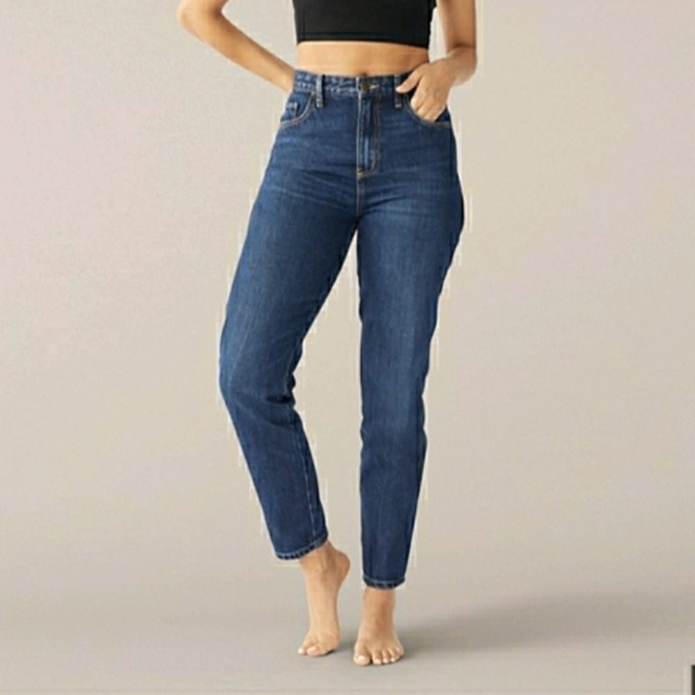 Lee Vintage Modern High Rise Mom Blue Jean Size 33